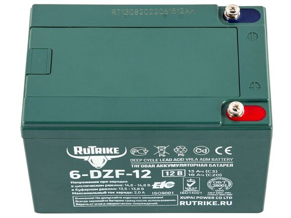 Тяговый аккумулятор RuTrike 6-DZF-12 (12V13A/H C3)